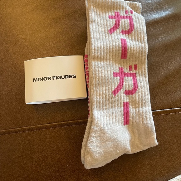 Minor figures grey and pink promotional socks new one size unisex - Picture 2 of 5